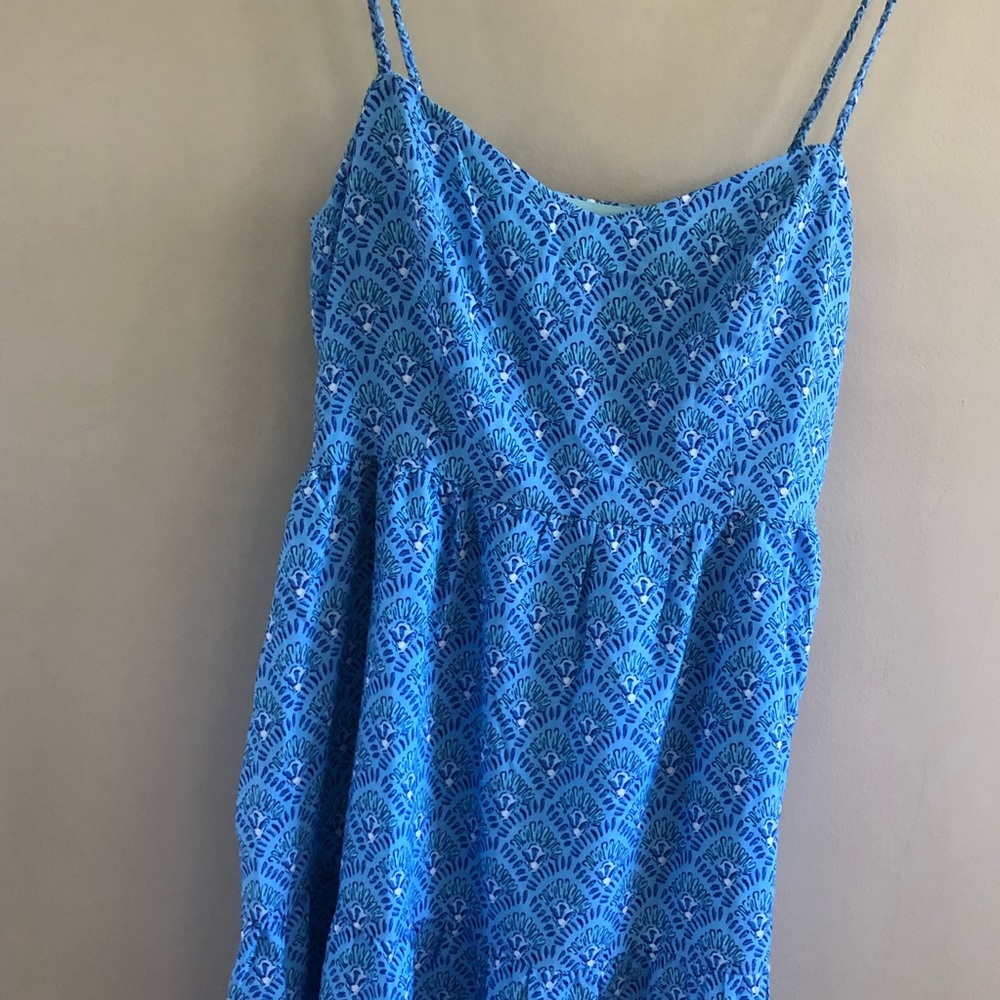 Vineyard Vines Blue Patterned Midi Dress - Picture 6 of 16